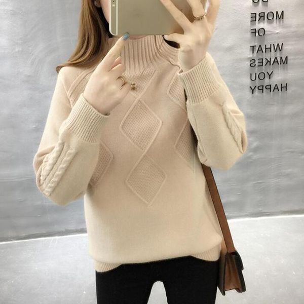 women's sweaters turtleneck women sweater pullover 2021 autumn winter thick warm long sleeve cashmere ribbed knitted pull femme, White;black
women's sweaters turtleneck women sweater pullover 2021 autumn winter thick warm long sleeve cashmere ribbed knitted pull femme, White;black