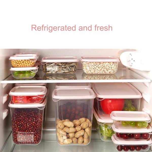 storage bottles & jars 17 pcs refrigerator crisper plastic box food container microwavable fresh sealed for kitchen
storage bottles & jars 17 pcs refrigerator crisper plastic box food container microwavable fresh sealed for kitchen
