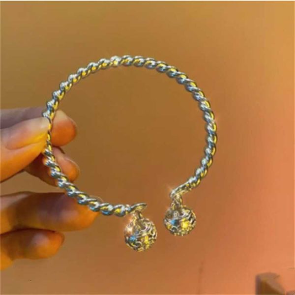link, chain step by double bell bracelet high-end twisted line simple jewelry couple girlfriends wholesale, Black
link, chain step by double bell bracelet high-end twisted line simple jewelry couple girlfriends wholesale, Black