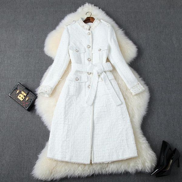 women's wool & blends runway designer elegant rivets long coat women 2021 autumn winter single-breasted medium white/black
women's wool & blends runway designer elegant rivets long coat women 2021 autumn winter single-breasted medium white/black