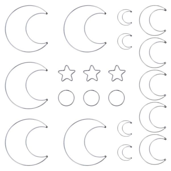 20pcs dream catcher making star circle moon macrame hoop ring wall decoration decorative objects & figurines
20pcs dream catcher making star circle moon macrame hoop ring wall decoration decorative objects & figurines