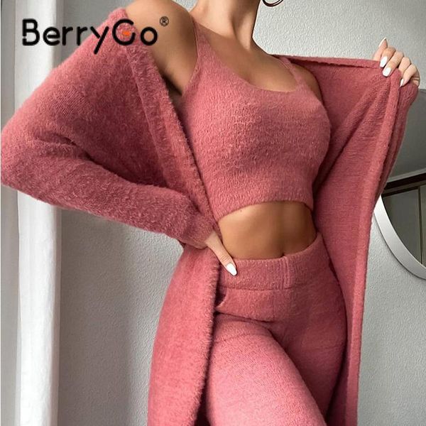 women's two piece pants berrygo casual 3 sets women backless crop +long sleeve cardigan+high waist pant soft plush lady matching ou, White
women's two piece pants berrygo casual 3 sets women backless crop +long sleeve cardigan+high waist pant soft plush lady matching ou, White