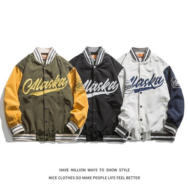 men's jackets original spring autumn embroid letter men baseball bomber jacket women oversize boyfriend style coat varsity street, Black;brown
men's jackets original spring autumn embroid letter men baseball bomber jacket women oversize boyfriend style coat varsity street, Black;brown