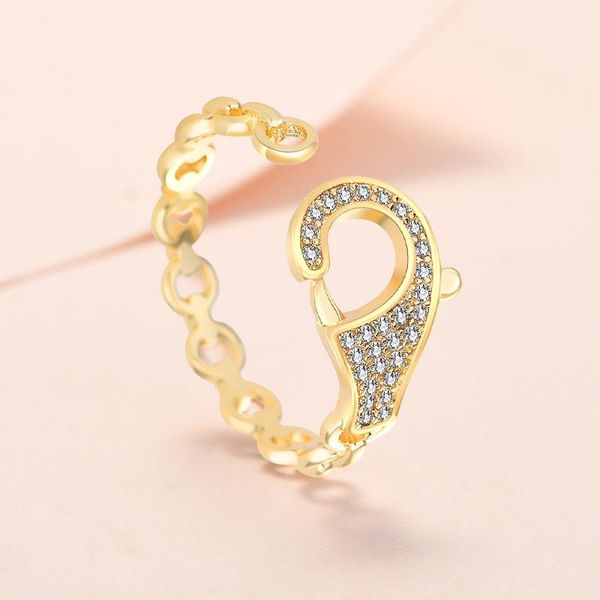 wedding rings classic lobster clasp ring women fashion gold plated chain zircon open for jewelry gift sets matching stainless, Slivery;golden
wedding rings classic lobster clasp ring women fashion gold plated chain zircon open for jewelry gift sets matching stainless, Slivery;golden