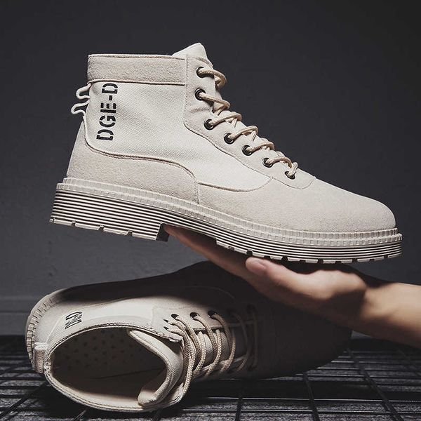 men's martin boots autumn breathable short high shoes korean british fashion military zhongbang work clothes, Black
men's martin boots autumn breathable short high shoes korean british fashion military zhongbang work clothes, Black