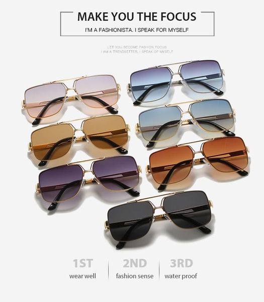 sunglasses aoze 2021 fashion classic pilot style gradient cool men vintage brand design sun glasses 36046, White;black
sunglasses aoze 2021 fashion classic pilot style gradient cool men vintage brand design sun glasses 36046, White;black