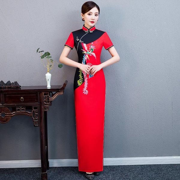 red women's evening cheongsam chinese style lady party dress oriental elegant long qipao slim wedding gowns vestidos s-5xl ethnic cloth
red women's evening cheongsam chinese style lady party dress oriental elegant long qipao slim wedding gowns vestidos s-5xl ethnic cloth