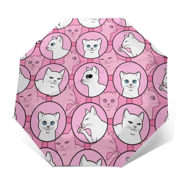umbrellas wind resistant fully-automatic umbrella cute white cats rain 3 folding parasol travel car
umbrellas wind resistant fully-automatic umbrella cute white cats rain 3 folding parasol travel car