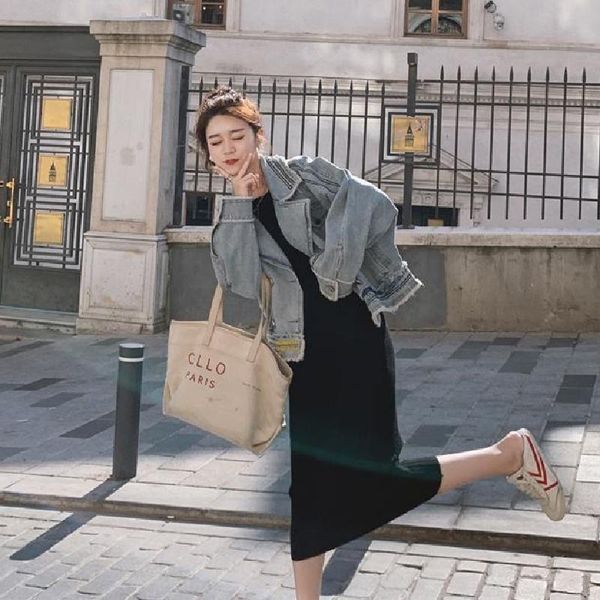 women's jackets 2021 autumn women fashion slim cowboy jacket female lapel coat ladies temperament long sleeve girls outwear, Black;brown
women's jackets 2021 autumn women fashion slim cowboy jacket female lapel coat ladies temperament long sleeve girls outwear, Black;brown