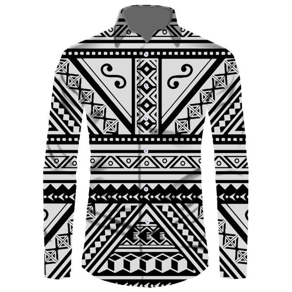 men's dress shirts polynesian tribal style samoan pattern design long sleeve shirt men plus size 6xl wholesale maoli tattoo arm shoulde, White;black
men's dress shirts polynesian tribal style samoan pattern design long sleeve shirt men plus size 6xl wholesale maoli tattoo arm shoulde, White;black