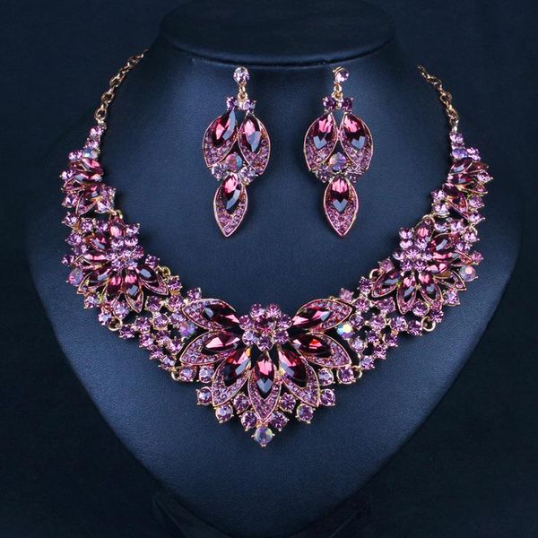 earrings & necklace fine purple and champagne rhinestone elegant choke jewelry set luxury crystal earring party, Silver
earrings & necklace fine purple and champagne rhinestone elegant choke jewelry set luxury crystal earring party, Silver