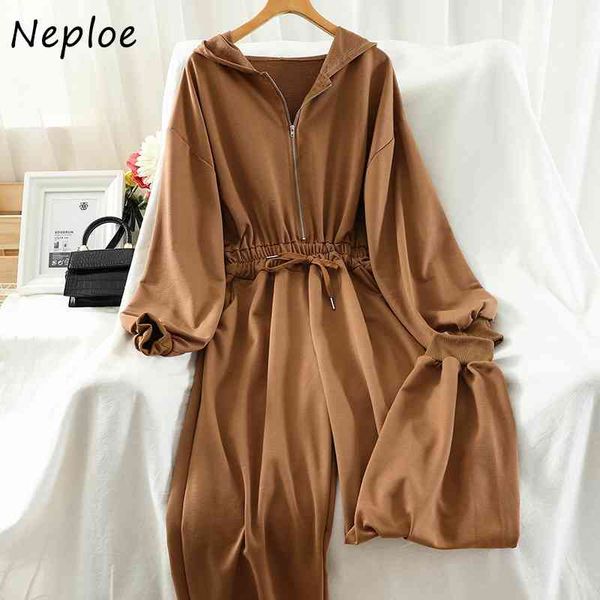 neploe hooded zip drawstring slim waist bodysuit autumn simple korean women jumpsuit solid color all-match romper for women 210326, Black;white
neploe hooded zip drawstring slim waist bodysuit autumn simple korean women jumpsuit solid color all-match romper for women 210326, Black;white