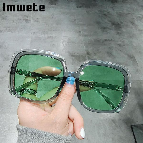 sunglasses imwete oversized women square men designer green glasses outdoors goggles uv400 gradient, White;black
sunglasses imwete oversized women square men designer green glasses outdoors goggles uv400 gradient, White;black