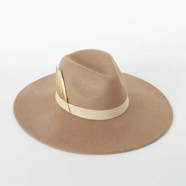 stingy brim hats autumn winter feather fedora hat for women men wool felt wide england vintage cap stage performance jazz fedoras wholesale, Blue;gray
stingy brim hats autumn winter feather fedora hat for women men wool felt wide england vintage cap stage performance jazz fedoras wholesale, Blue;gray