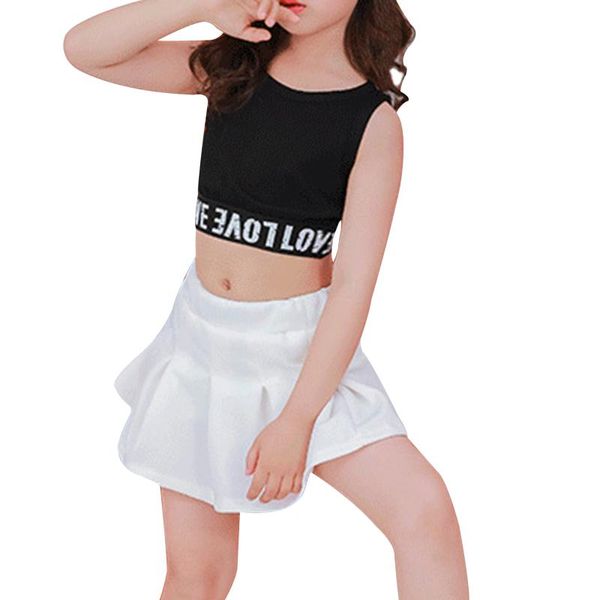 clothing sets hip hop girls jazz costumes kids sleeveless tanks crop with pleated skirt summer children street dance outfits, White
clothing sets hip hop girls jazz costumes kids sleeveless tanks crop with pleated skirt summer children street dance outfits, White