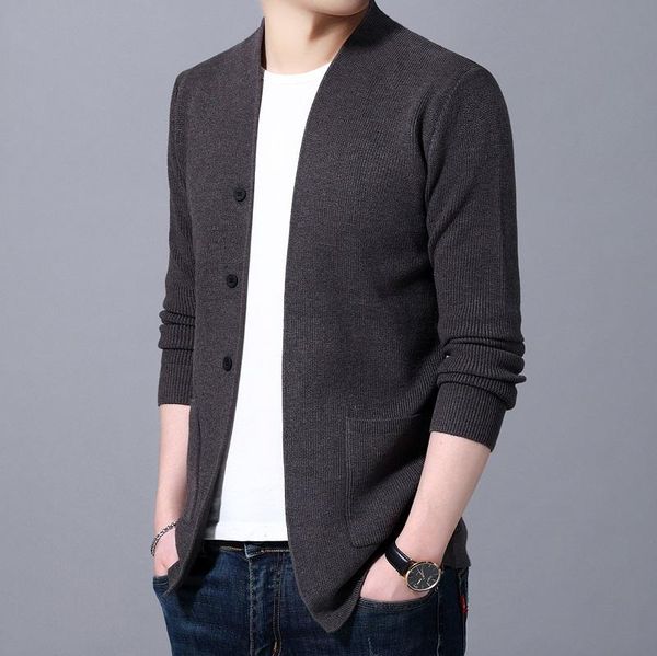 men's sweaters 2021 men autumn sweater cardigan casual solid knitted slim fit warm clothes, White;black
men's sweaters 2021 men autumn sweater cardigan casual solid knitted slim fit warm clothes, White;black