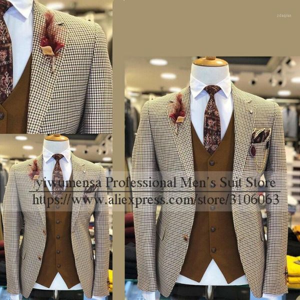plaid houndstooth grooms wear jacket only slim fit single breasted men suits for wedding business blazer plus size men's & blazers, White;black
plaid houndstooth grooms wear jacket only slim fit single breasted men suits for wedding business blazer plus size men's & blazers, White;black