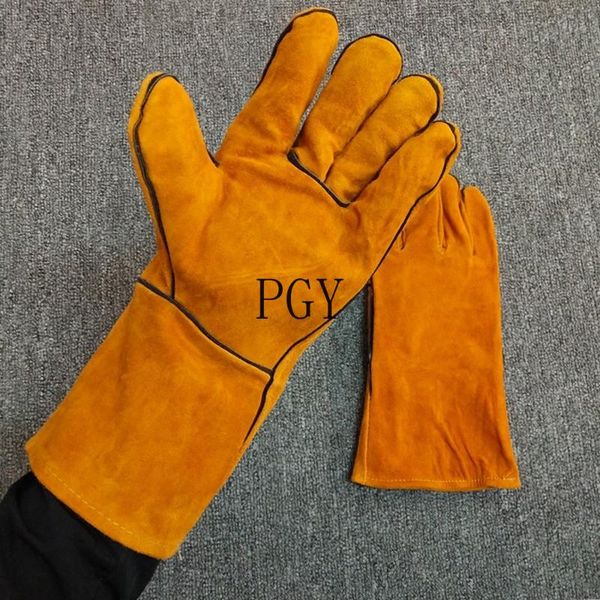 household long leather welding gloves double-layer thick wear-resistant high temperature labor protection welder disposable
household long leather welding gloves double-layer thick wear-resistant high temperature labor protection welder disposable