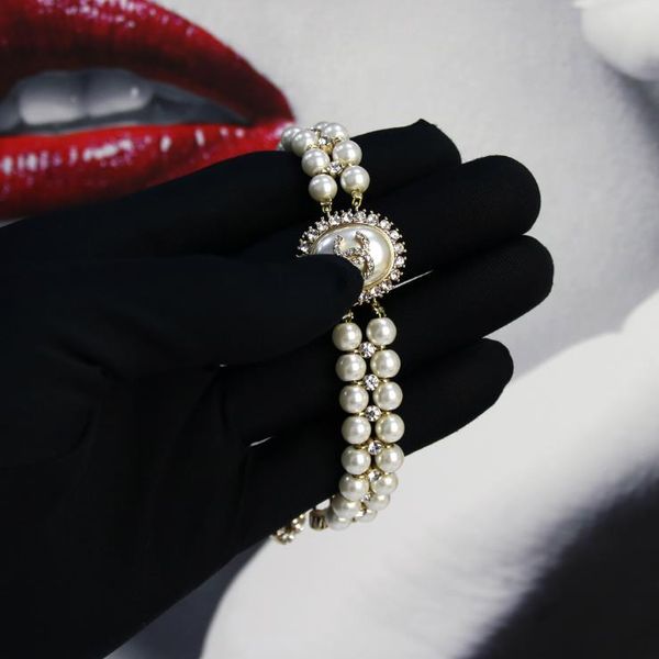 oval pearl diamond inlaid double-layer pearl bracelet fashion ol temperament versatile brass wholesale, Silver
oval pearl diamond inlaid double-layer pearl bracelet fashion ol temperament versatile brass wholesale, Silver