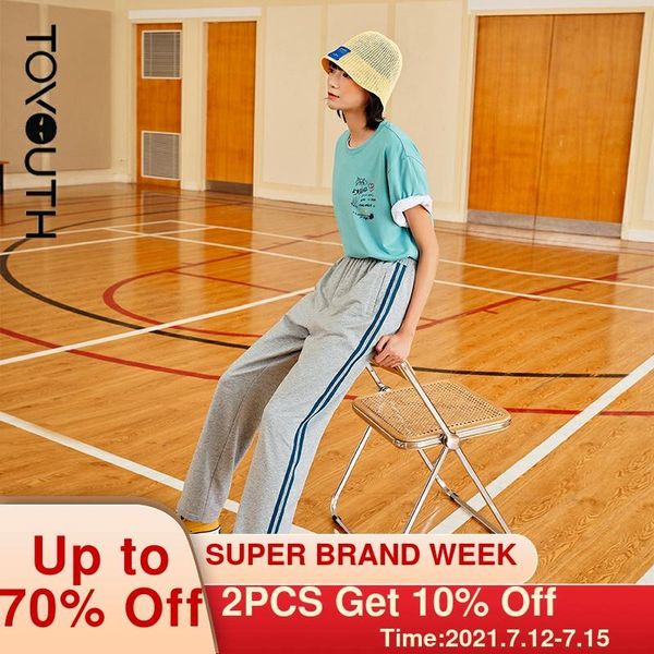 women's pants & capris toyouth women sweatpants 2021 autumn straight wide leg elastic high waiste trousers solid stripes chic casual sp, Black;white
women's pants & capris toyouth women sweatpants 2021 autumn straight wide leg elastic high waiste trousers solid stripes chic casual sp, Black;white