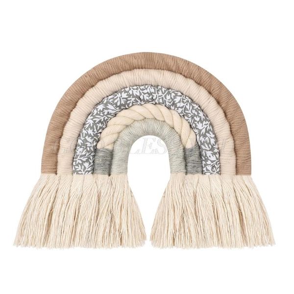 nordic room decoration handmade woven cotton rope rainbow hanging wall decor po props drop decorative objects & figurines
nordic room decoration handmade woven cotton rope rainbow hanging wall decor po props drop decorative objects & figurines