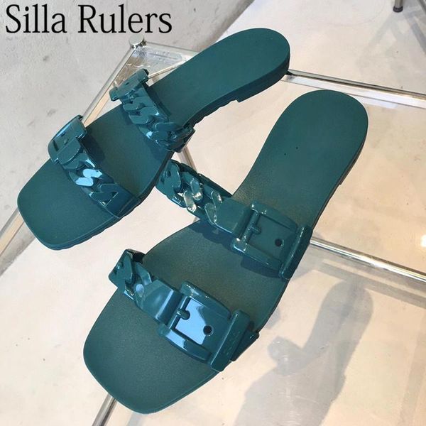 slippers ladies beach woman flat heels peep toe summer mules one strap sandals for jelly shoes, Black
slippers ladies beach woman flat heels peep toe summer mules one strap sandals for jelly shoes, Black