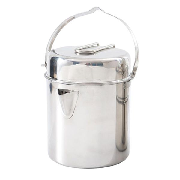camp kitchen hiking mountaineering picnic kettles boil outdoor water camping pot hanging stainless steel tableware with lid foldable handle
camp kitchen hiking mountaineering picnic kettles boil outdoor water camping pot hanging stainless steel tableware with lid foldable handle