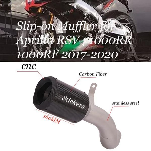 slip-on muffler for aprilia rsv4 1000rr 1000rf 2021-2021 motorcycle carbon fiber escape no db killer exhaust reserve catalyst system
slip-on muffler for aprilia rsv4 1000rr 1000rf 2021-2021 motorcycle carbon fiber escape no db killer exhaust reserve catalyst system