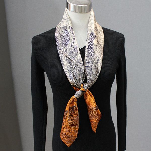 scarves high-end elegant women exquisite gold phoenix printed quality satin silk versatile square scarf shawls, Blue;gray
scarves high-end elegant women exquisite gold phoenix printed quality satin silk versatile square scarf shawls, Blue;gray