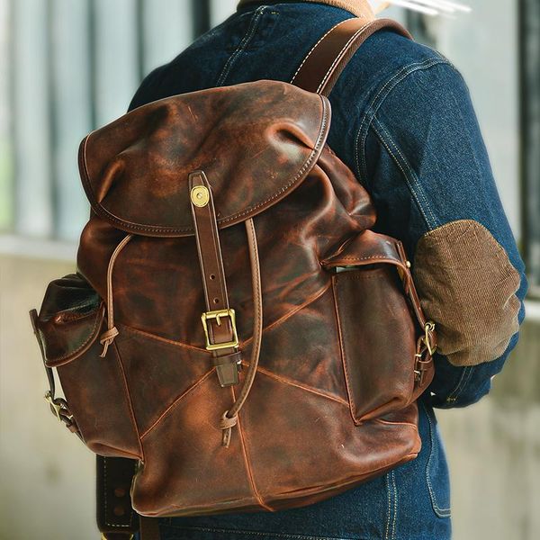 backpack imported vegetable tanned leather shoulder bag men's men travel large capacity male computer backpacks
backpack imported vegetable tanned leather shoulder bag men's men travel large capacity male computer backpacks