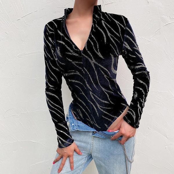 women's jumpsuits & rompers striped printed bodycon velvet bodysuit women zipper turtleneck slim long sleeve glitter, Black;white
women's jumpsuits & rompers striped printed bodycon velvet bodysuit women zipper turtleneck slim long sleeve glitter, Black;white