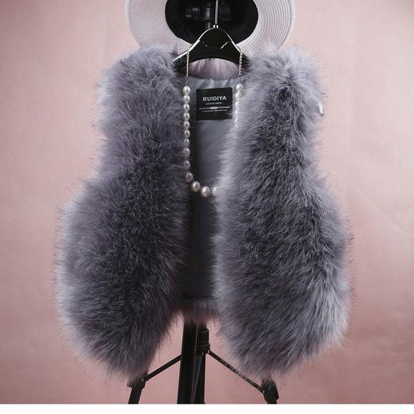 women's fur & faux 2021 autumn winter temperament vest women casual classic coats short vintage outerwear for ladies, Black
women's fur & faux 2021 autumn winter temperament vest women casual classic coats short vintage outerwear for ladies, Black