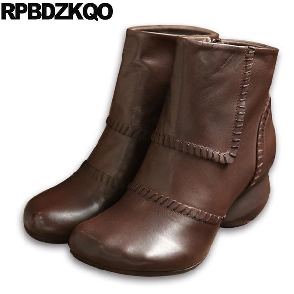 boots shoes chunky fall vintage brand women winter genuine leather short autumn ankle fur round toe retro brown chinese 2021, Black
boots shoes chunky fall vintage brand women winter genuine leather short autumn ankle fur round toe retro brown chinese 2021, Black