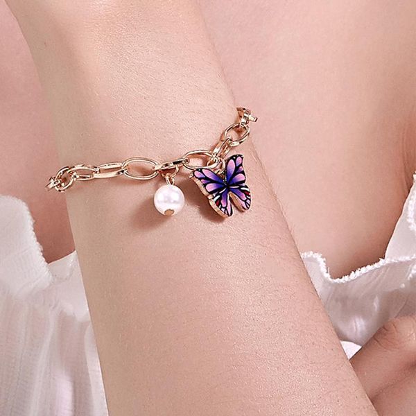 link, chain trendy bracelets for women 2022 selling trend on hand butterfly shape fashion jewelry accessories, Black
link, chain trendy bracelets for women 2022 selling trend on hand butterfly shape fashion jewelry accessories, Black