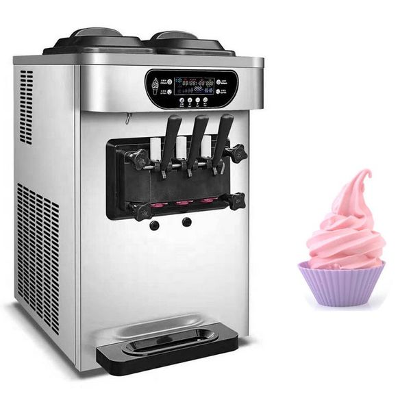 three flavors ice cream maker with preservation function dual motors deskmachine making
three flavors ice cream maker with preservation function dual motors deskmachine making