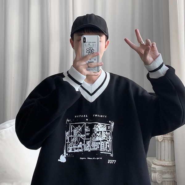 men's hoodies & sweatshirts 3d printing cotton clothes casual fashion trend coats v-collar pullover plus size s-2xl eflt, Black
men's hoodies & sweatshirts 3d printing cotton clothes casual fashion trend coats v-collar pullover plus size s-2xl eflt, Black