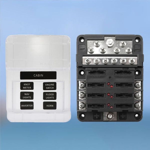 indicators car accessories modular design 32v 100a 6 way fuse block holder and 12 negative bus bar (black) interior decorations
indicators car accessories modular design 32v 100a 6 way fuse block holder and 12 negative bus bar (black) interior decorations