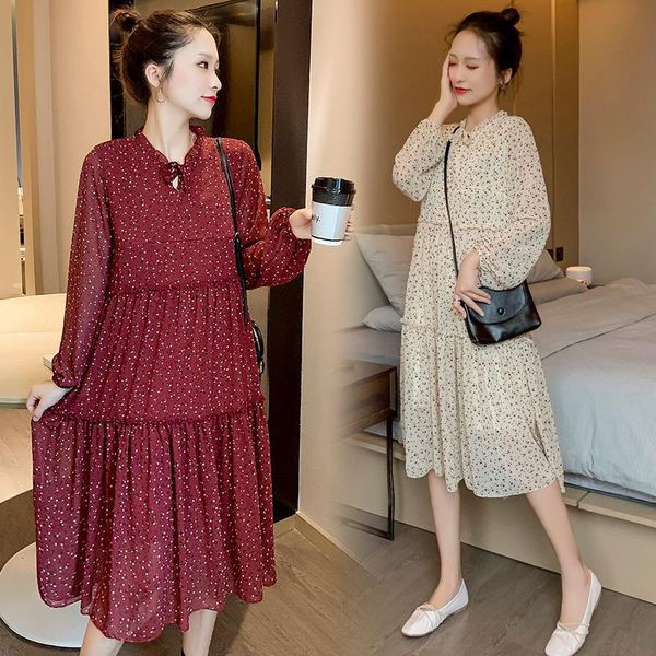 maternity dresses 8198# 2021 autumn floral printed chiffon nursing long dress sweet breastfeeding clothes for pregnant women pregnancy, White
maternity dresses 8198# 2021 autumn floral printed chiffon nursing long dress sweet breastfeeding clothes for pregnant women pregnancy, White
