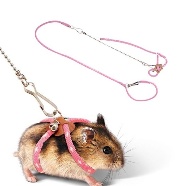 small pet adjustable seat belt belt bird parrot mouse hamster ferret rat pet pig belt, Slivery;golden