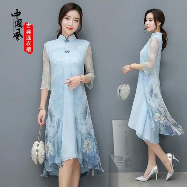 ethnic clothing mandarin collar retro chinese style cheongsam dress vietnam ao dai women summer qipao vintage embroidery chiffon dresses, Red
ethnic clothing mandarin collar retro chinese style cheongsam dress vietnam ao dai women summer qipao vintage embroidery chiffon dresses, Red