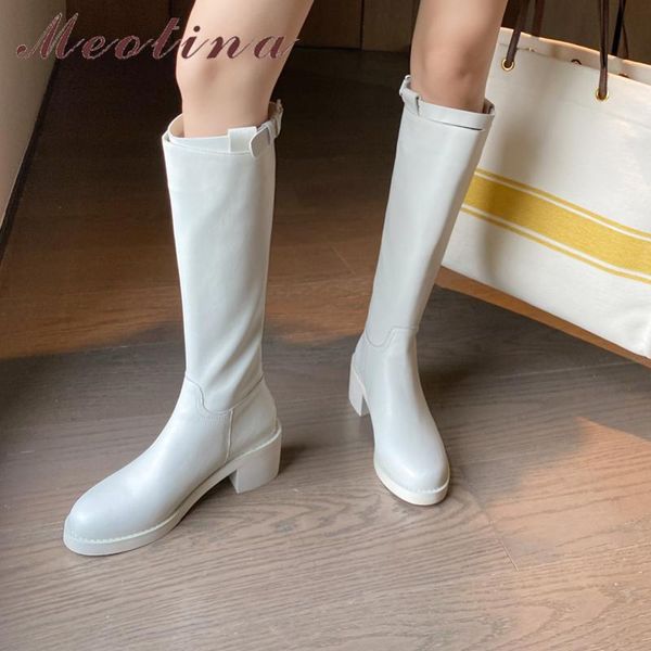 boots meotina genuine leather riding women shoes platform thick high heel knee zipper ladies autumn black 33-43
boots meotina genuine leather riding women shoes platform thick high heel knee zipper ladies autumn black 33-43