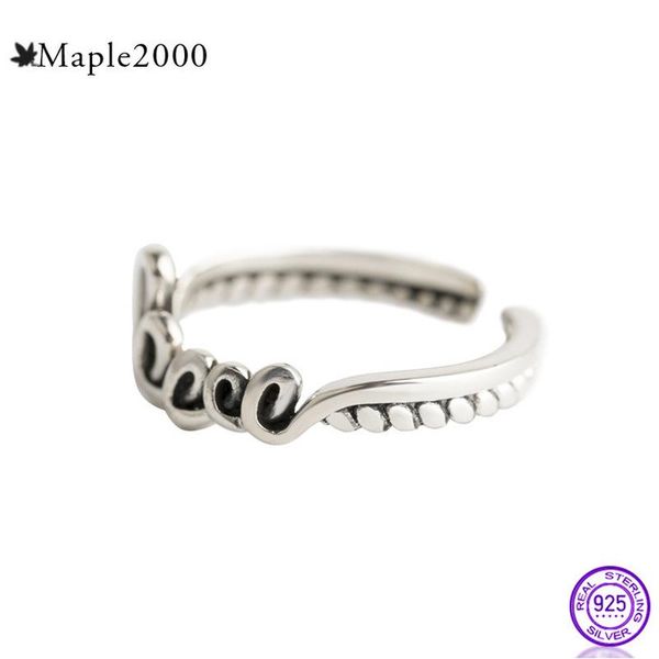 cluster rings 925 sterling silver for women letter ring opening adjustable personality fashion retro classic charm jewelry, Golden;silver
cluster rings 925 sterling silver for women letter ring opening adjustable personality fashion retro classic charm jewelry, Golden;silver