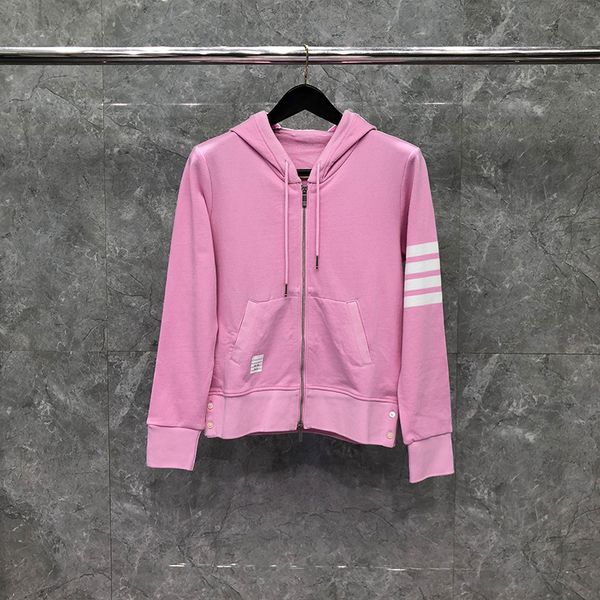 hoodies tb trendy sweater yarn dyed four bar zipper cardigan pink loose coat, Black
hoodies tb trendy sweater yarn dyed four bar zipper cardigan pink loose coat, Black