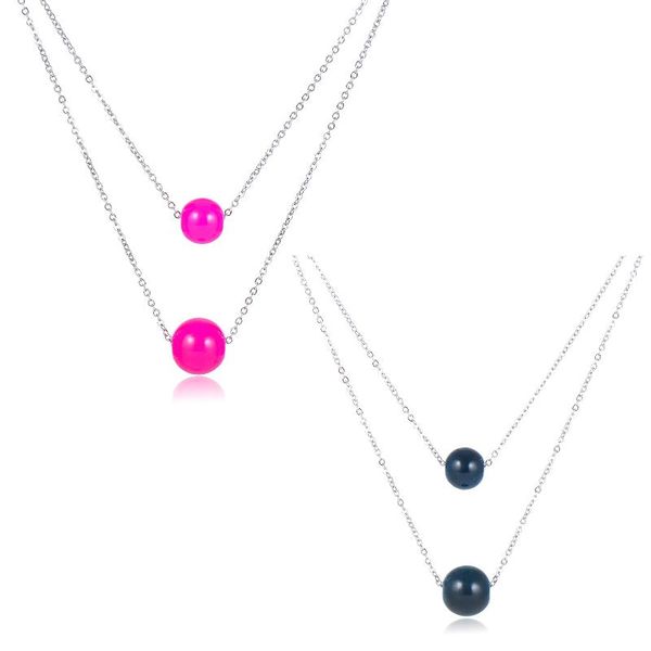 chains candy series couple glass beads pendant silver chain necklace for women, girls fashion jewelry 18"
chains candy series couple glass beads pendant silver chain necklace for women, girls fashion jewelry 18"