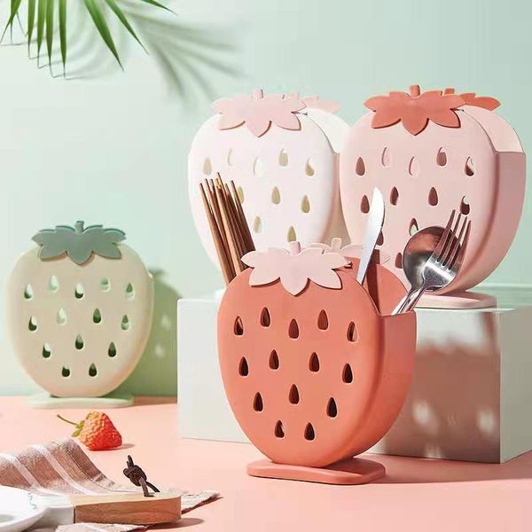 kitchen storage & organization cute strawberry chopsticks holder drain rack tableware hollow cutlery drainer spoon fork knife shelf
kitchen storage & organization cute strawberry chopsticks holder drain rack tableware hollow cutlery drainer spoon fork knife shelf