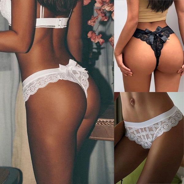 women's panties women lace mesh floral underwear g string hollow lingere low waist brief thong, Black;pink
women's panties women lace mesh floral underwear g string hollow lingere low waist brief thong, Black;pink