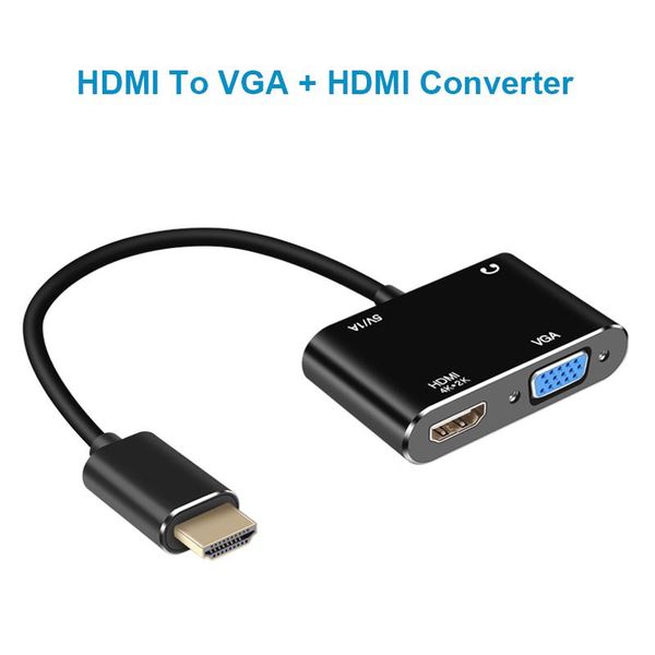 to vga female double screen display converter adapter for tv projector lapinterface audio cables & connectors
to vga female double screen display converter adapter for tv projector lapinterface audio cables & connectors