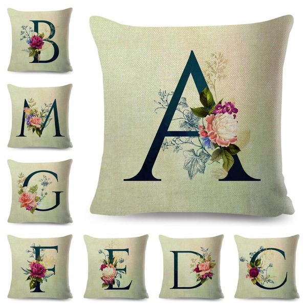 cushion/decorative pillow beige flower letter cushion cover polyester case for sofa home decorative foral a-z printed throw pillowcase 45*45
cushion/decorative pillow beige flower letter cushion cover polyester case for sofa home decorative foral a-z printed throw pillowcase 45*45
