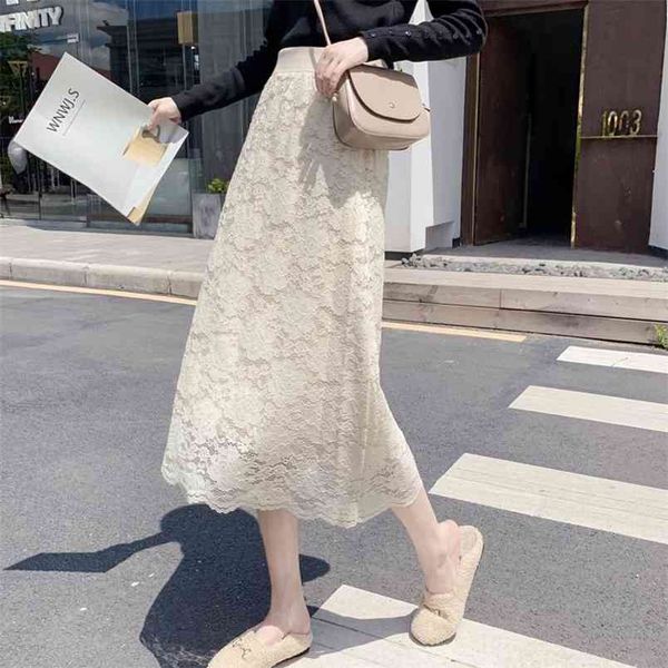 autumn winter elastic high waist slim simple knitted skire with lace on both sides women a-line long skirt 210527, Black
autumn winter elastic high waist slim simple knitted skire with lace on both sides women a-line long skirt 210527, Black