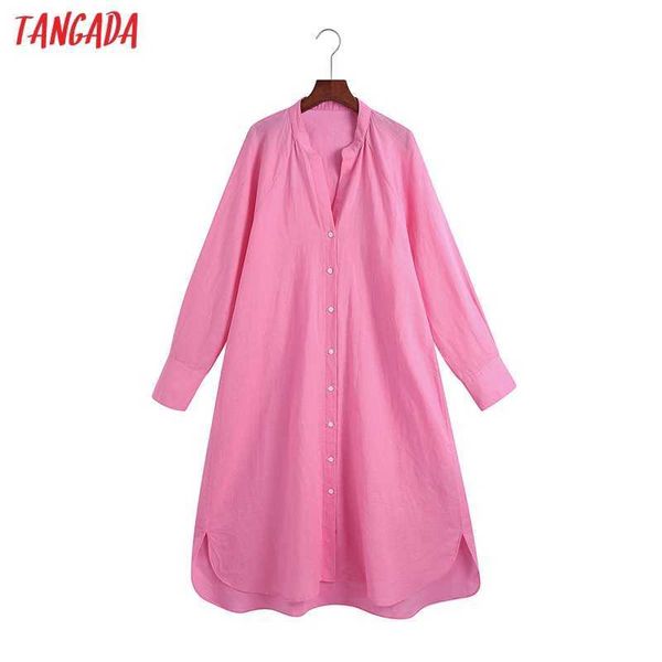 tangada fashion women oversized cotton shirt dress long sleeve high street ladies midi dress 6z79 210609, Black;gray
tangada fashion women oversized cotton shirt dress long sleeve high street ladies midi dress 6z79 210609, Black;gray